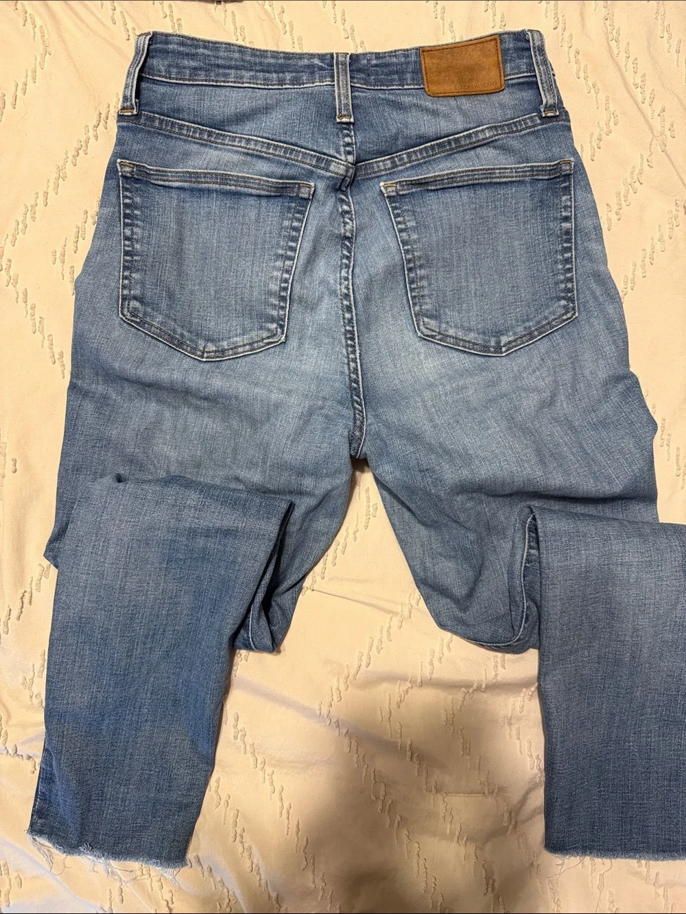 J. Crew Light Blue High-Rise Button-Fly Skinny Jeans